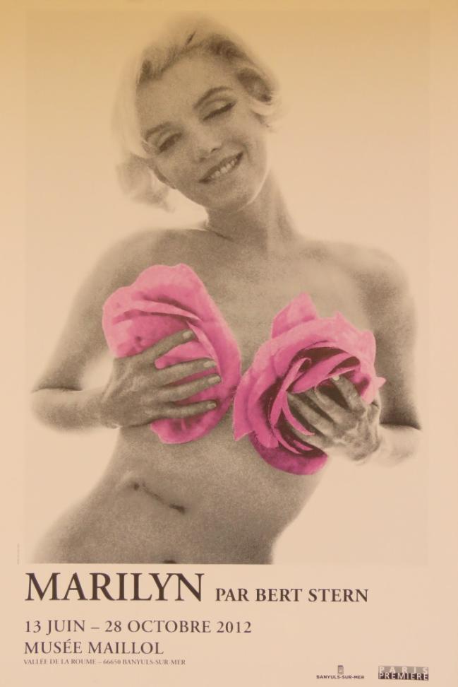 Le poster d'une exposition de Bert Stern! Ce célèbre photographe de mode américain ayant photographié les plus grandes stars, a marqué l'histoire en étant le dernier photographe à photographier Marilyn Monroe. Cette dernière série désormais mythique s'intitule The Last Sitting et comprend plus de 2500 photographies prises sur 3 jours, 6 semaines avant la mort de Marilyn.